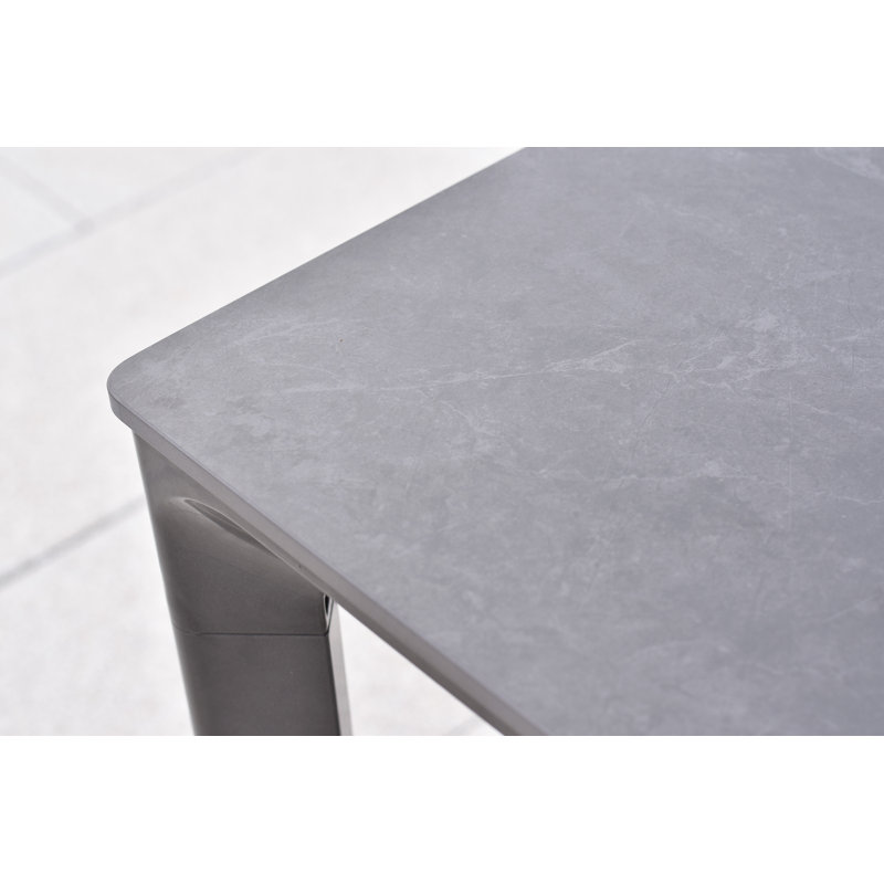 Carmene Rectangular Metal Outdoor Dining Table , 160cm cm W 90cm cm D