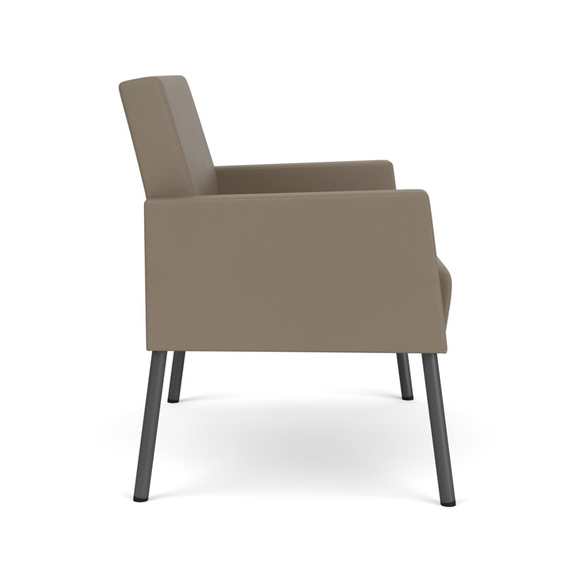 Fauteuil de réception Mystic, Gris anthracite, Modena blé