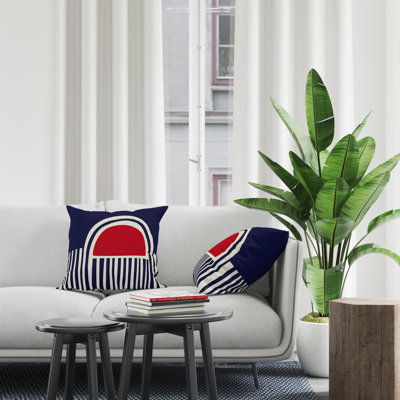 Jeté carré en polyester intérieur / extérieur