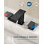 Waterfall Widespread Bathroom Faucet with Drain Assembly-95110731