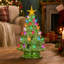 Arbre de Noël en céramique qui illumine un arbre de Noël rétro-1831688914