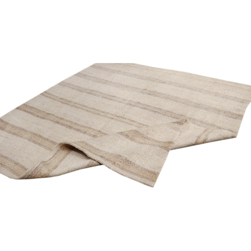 Terriek Striped Area Rug in Ivory