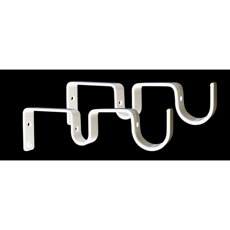 Petree Steel Mounting Bracket, Glossy White