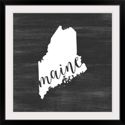 « home state typographie maine », impression sur cercle intérieur
