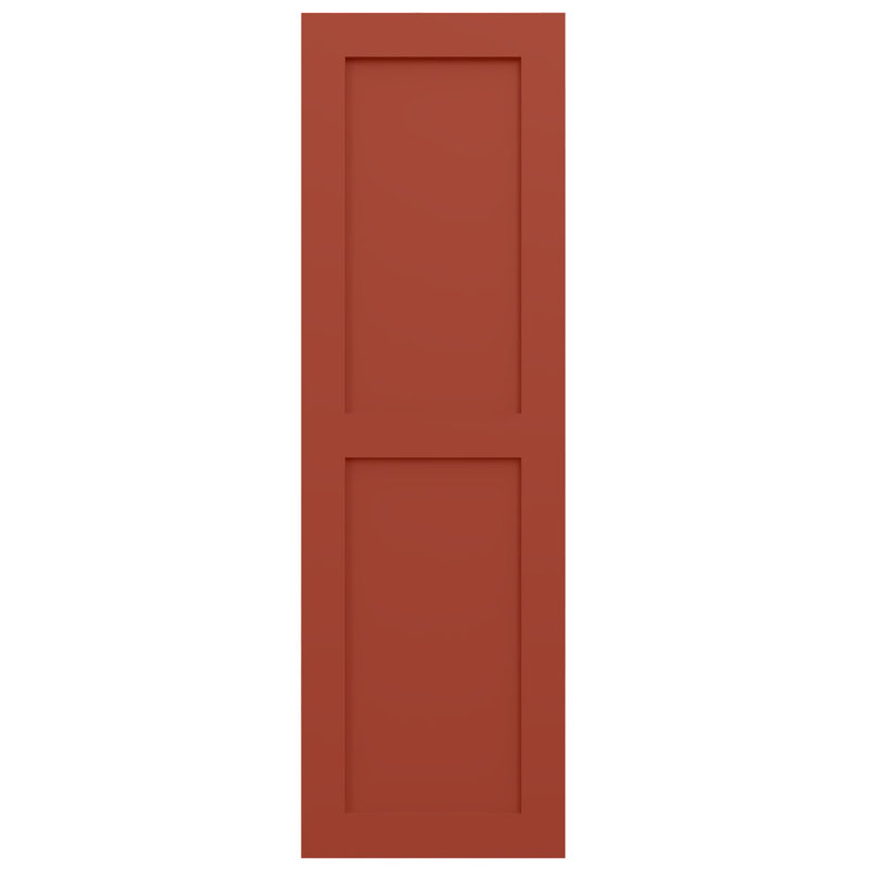Deux volets plats égaux EnduraCore Composite, L 18 po, H 71 po, Feuilles colorées