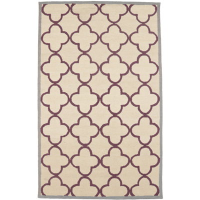 Tapis oriental crème moderne 5 x 8