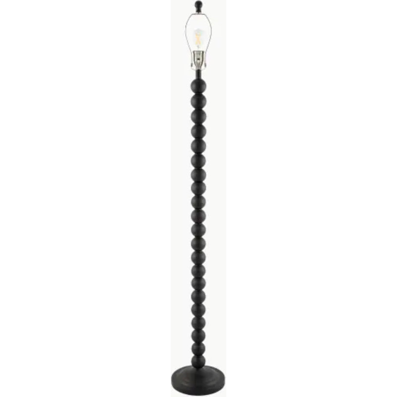 Dygall Floor Lamp, Black, Beige