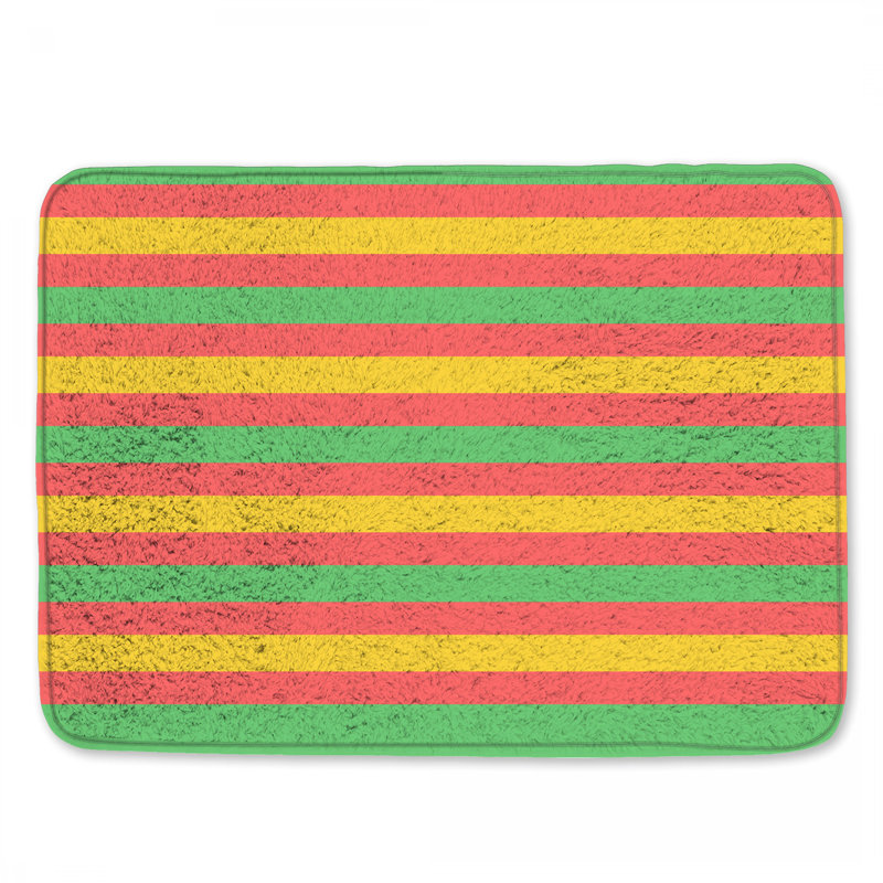 Tapis de bain à rayures horizontales, 24in W x 17in L
