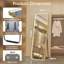 Aluminum Rectangle Floor Mirror-481771482