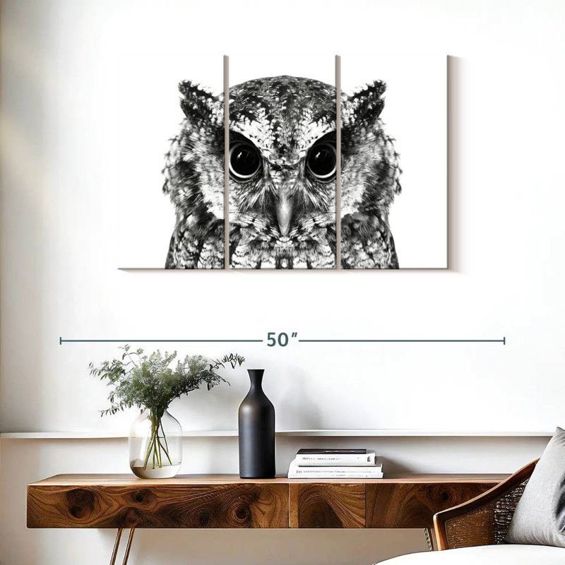 Brampt Bewitching Owl, 24" H x 38" W