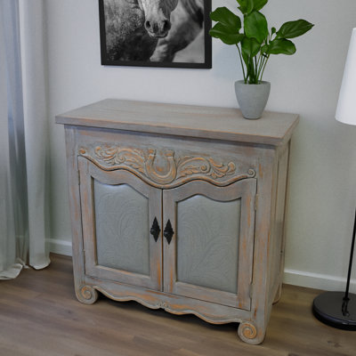 Armoire en cuir Saddle Ridge