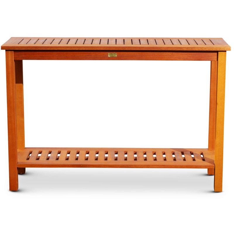 Console en bois massif 48 po Roehl, Naturel