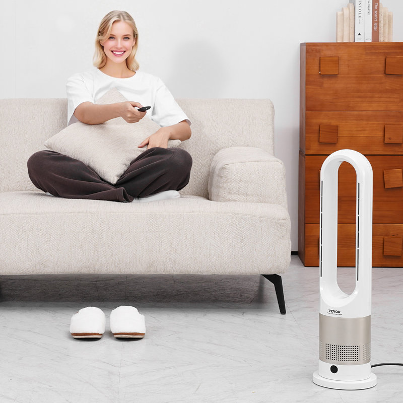 Ventilateur tour 26 "oscillant 26H minuterie 9H 16pi / s avec télécommande
