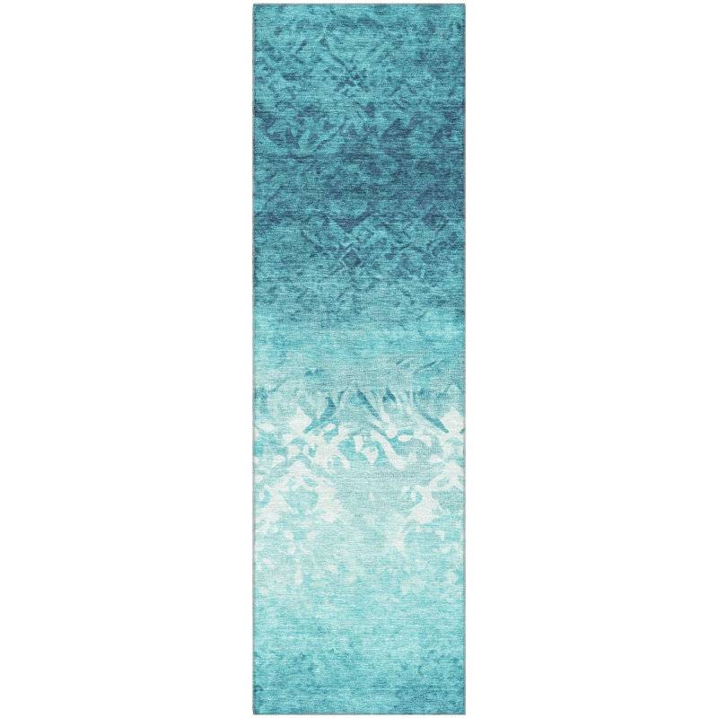 Premium Machine Washable Millbrook AMF1959 Damask Rug, Runner 2'3" x 7'6"
