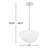 Three-Light Pendant w/ Cloudstone Bowl Shade-84742512