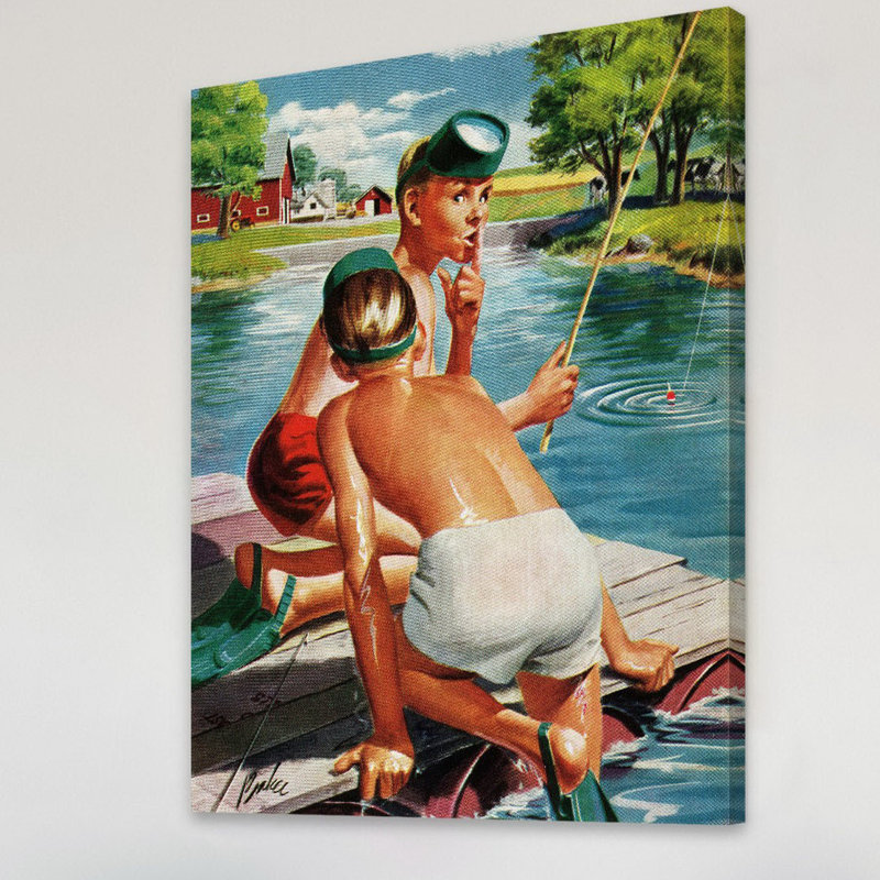 « secret spot », reproduction d’art sur toile tendue, H 39 po x l 30 po