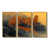 Toile avec cadre flottant or
