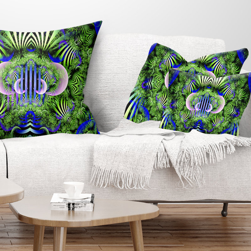 Coussin lombaire à motif floral magique