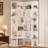73.9" H Corner Bookcase 6 Tier L-Shaped Bookshelf-1979549288