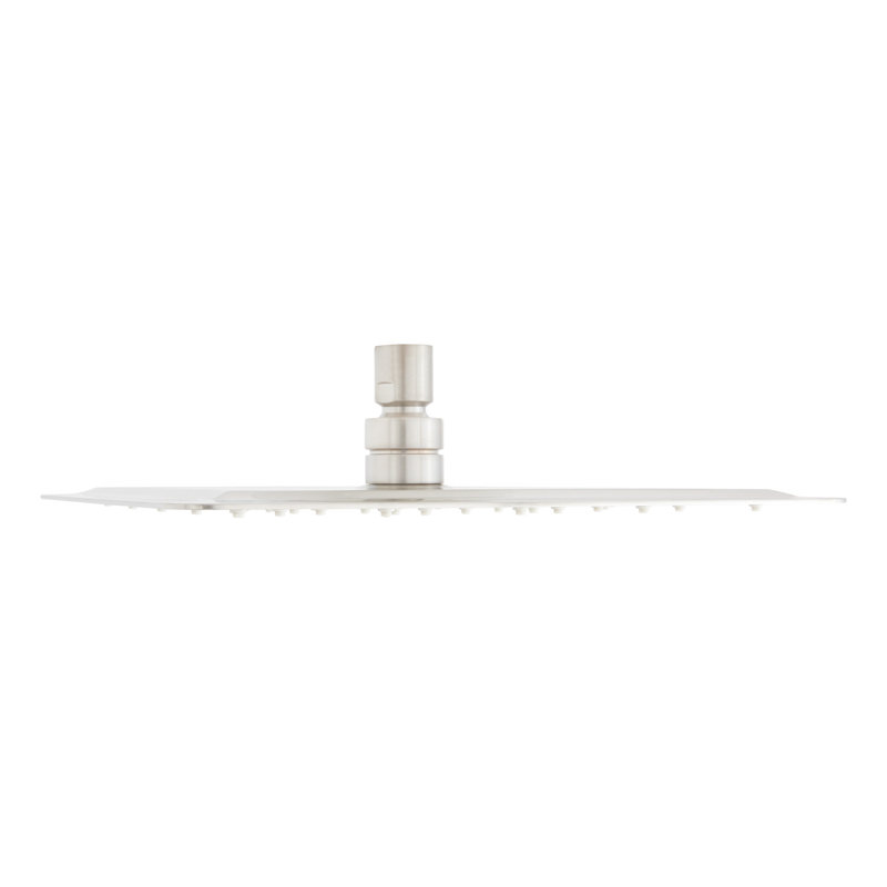 Modern Square Rainfall Shower Head 2.5 GPM, Brushed Nickel