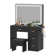 Dajanea  Black Dressing Table with Mirror ，Makeup Vanity Table with Stool