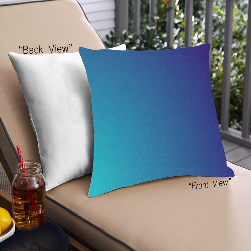 Coussin décoratif Color Focus Blue 61, Microsuède