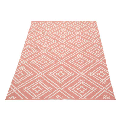 Kilim rose foncé Nevada 5 pi 0 po x 7 pi 5 po