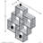 6 Piece Square Cube Shelf-90629902