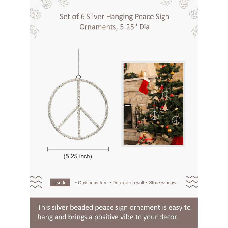 5.25'' Metal Holiday Shaped Ornament