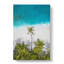 Palm Tree Beach In The Maldives - Wrapped Canvas Painting-55366753