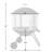 Fire Sense Fire Pit Bessemer Rolling, Porcelain Enamel with Wheels & Handle -Black & Silver-28"