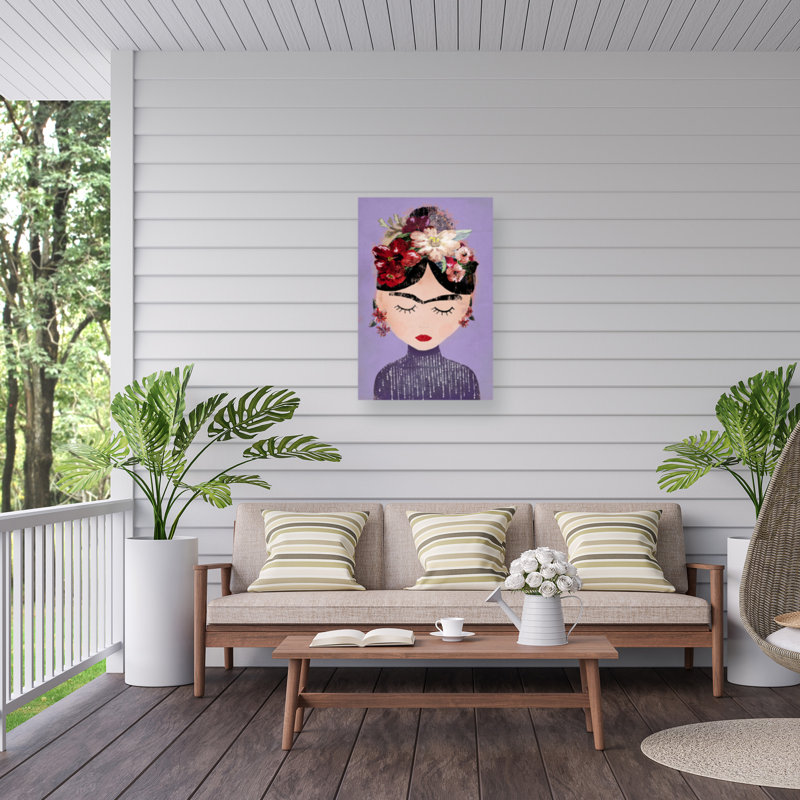 Treechild  Frida  Outdoor  Canvas, 12" H x 19" W