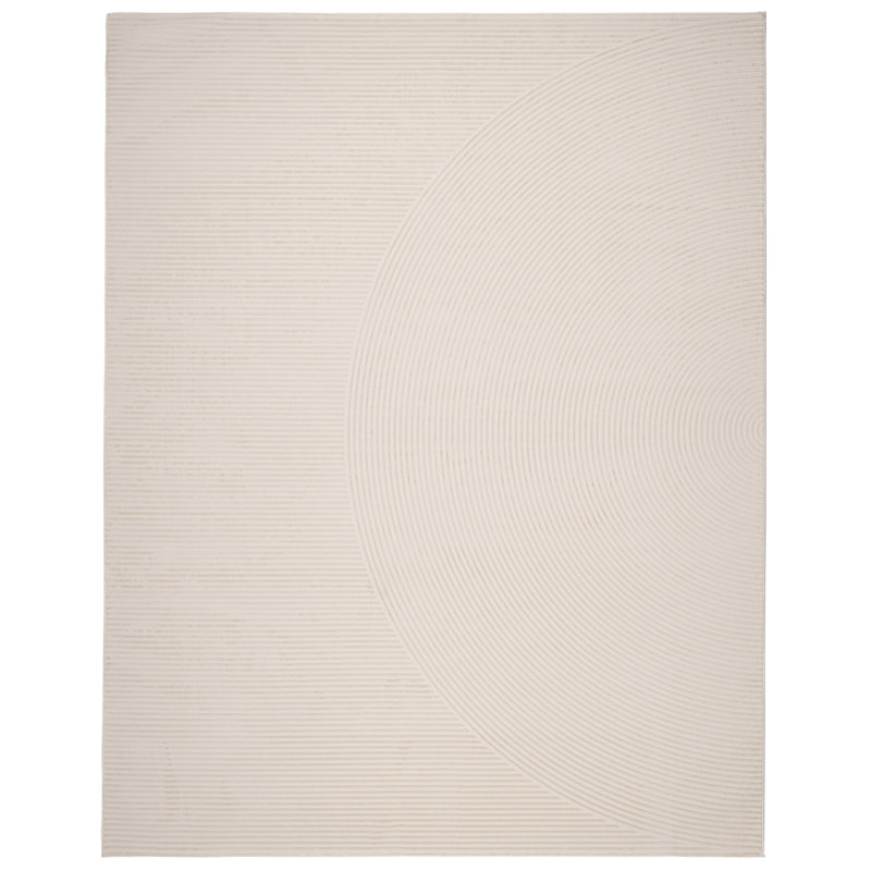 Record Washable Rug, Rectangle 6'7" x 9'