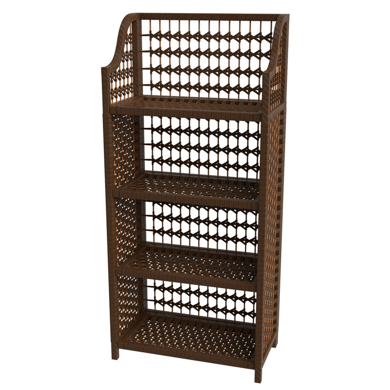 Johns Natural Fiber Shelves, Mocha, (4 Shelves) 44" H x 19.75" W x 10.25" D