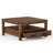 Coffee Table With Big Storage Drawer And 2-tier Storage Shelves-582603048