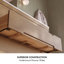Meuble-lavabo double 60 po avec plateau en quartz Oslo