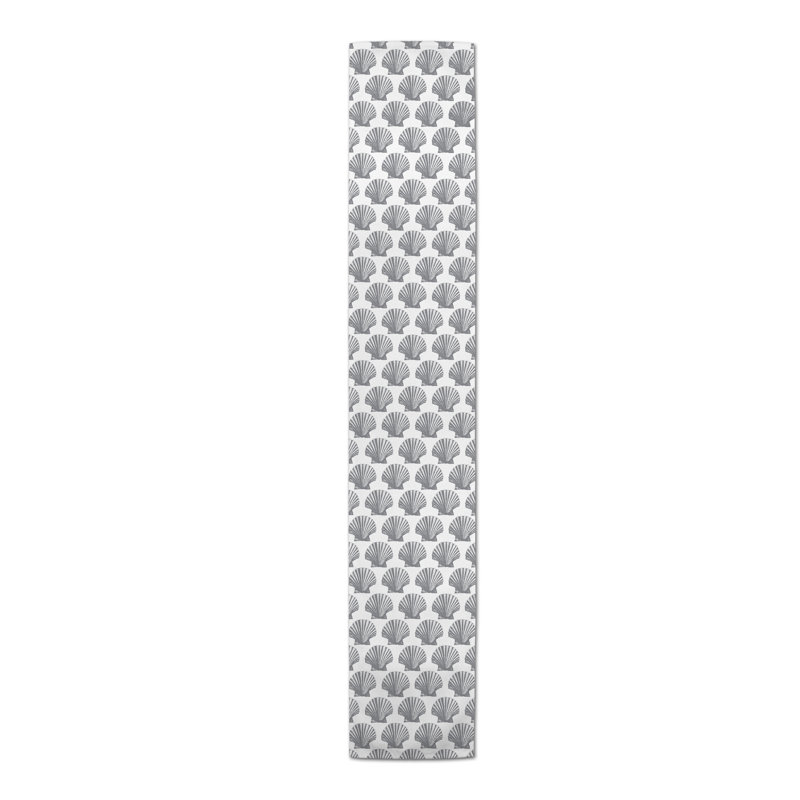 Chemin de table géométrique Amaya, Gris, L 90 po x l 16 po