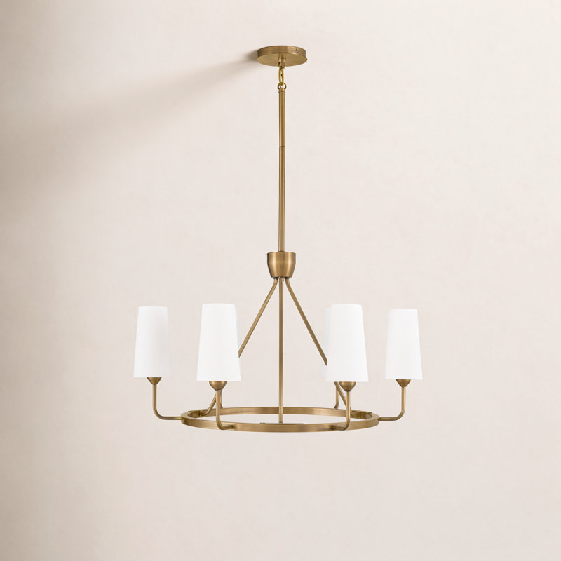 Ardea 6-Light Chandelier, Heritage Brass