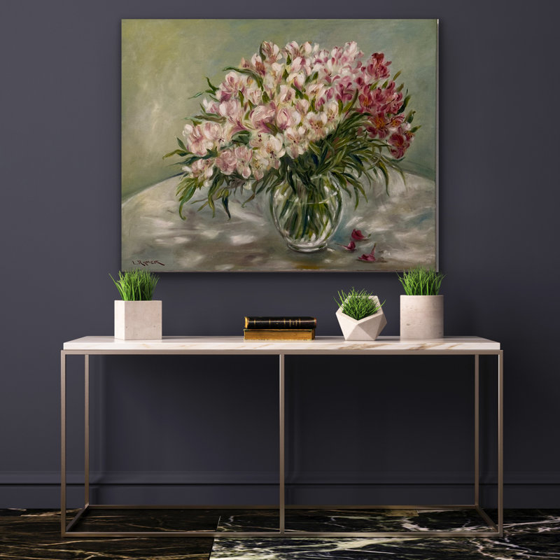 Alstromeria rougissante, H 30 po x l 40 po