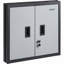 Armoire murale pliable, armoire de garage en métal, petite armoire murale 26 po, capacité de chargement de 240 lb, tablette réglable, porte de dossier magnétique pour garage