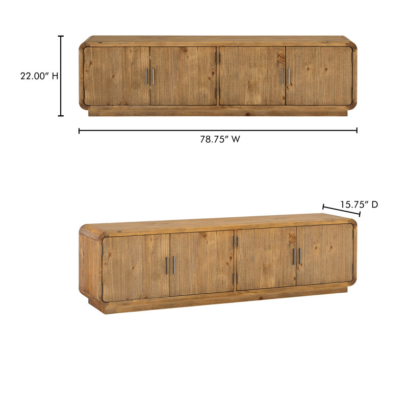 MONTEREY MEDIA CABINET, Natural