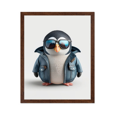 Bébé manchot à lunettes de soleil