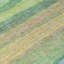 Tapis intérieur / extérieur 3 pi x 5 pi rayé vert pêche et bleu sarcelle lavable