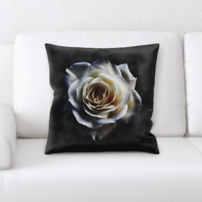 Coussin décoratif fleur à fond