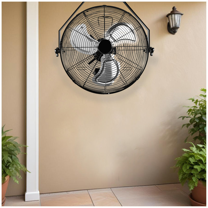  Ventilateur mural en métal à 3 vitesses, H 20 po x l 5,7 po x P 20 po