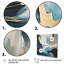 Or et bleu, expression abstraite 3 - Art mural abstrait-930104670-930104669