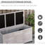 Boîte de rangement en bois pour l'extérieur Outsunny