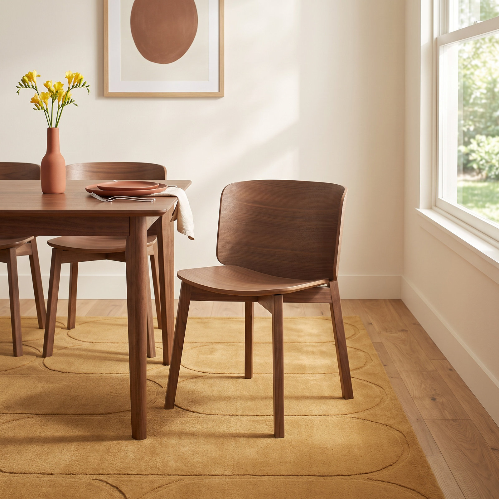 Buddy Oak Side Chair, Walnut