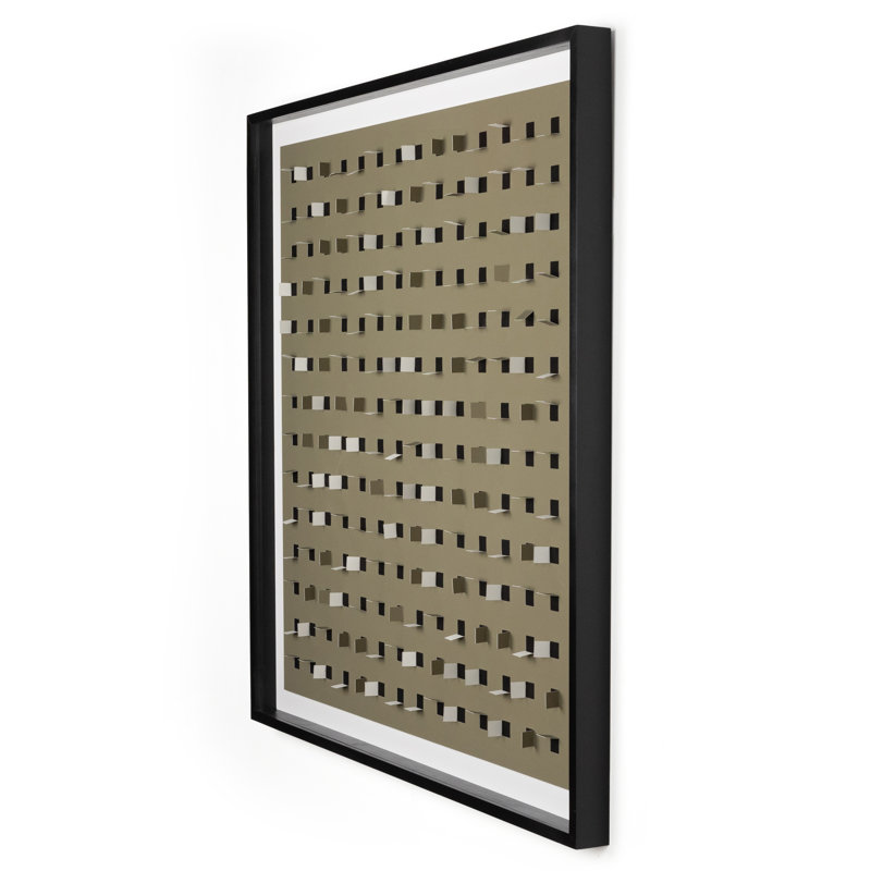 See Through Olive by Four Hands Art Studio - Single Picture Frame Minimalistic, 48" H x 48" W x 2.5" D, Black Maple Framed