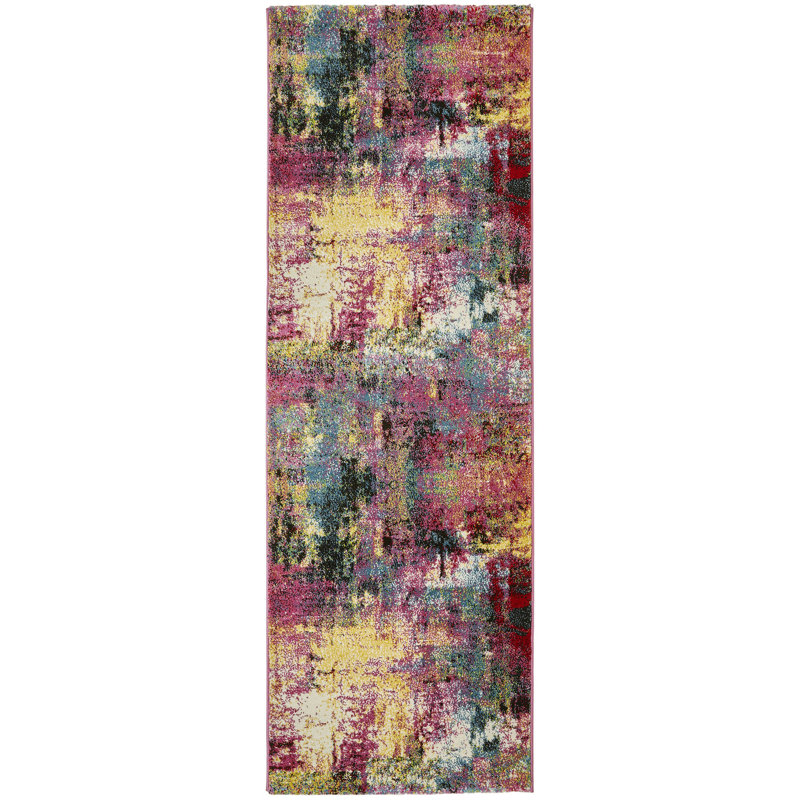 Abstract Area Rug, Runner 80 x 240cm